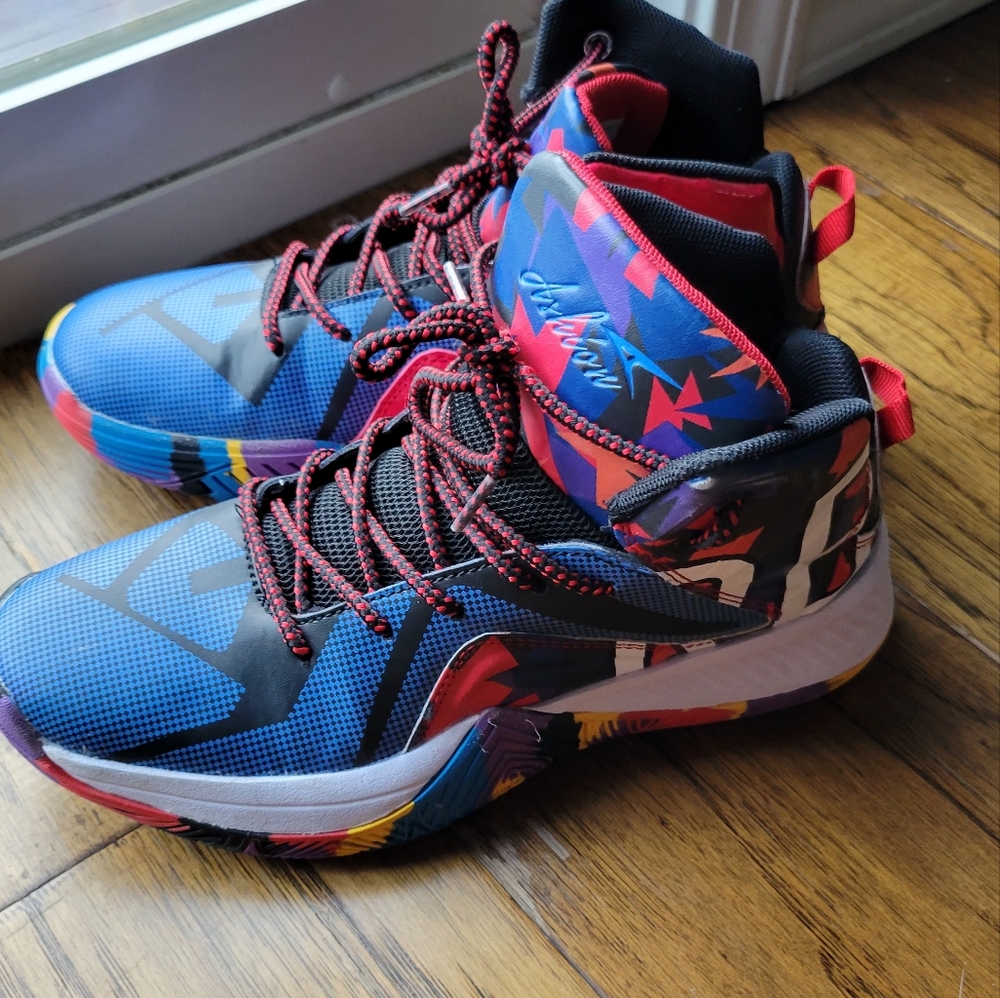 Colorful Kids High-Top Sneakers